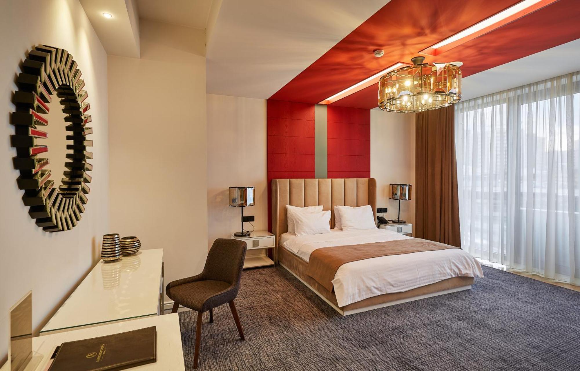 アガバビアンズ ホテル エレバン エクステリア 写真 A room at the hotel