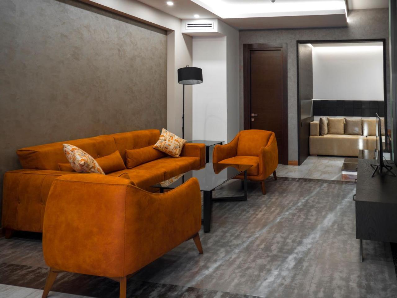 アガバビアンズ ホテル エレバン エクステリア 写真 A 3D rendering of a living room